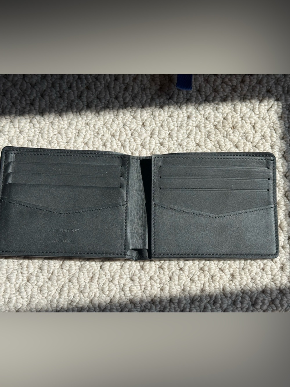 Louis Vuitton Men’s Black Damier Graphite Slender Wallet - Picture 5 of 11